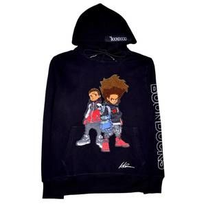 NEW DEKRYPTIC men's boondocks riley n huey hoodie in black